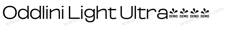 Oddlini Light Ultra字体转换